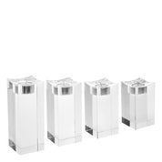 Tealight Holder Giancarlo high crystal glass set of 4