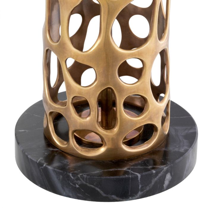 Table Lamp Dix vintage brass finish incl shade