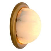 Lámpara de pared Vigo acabado latón antiguo