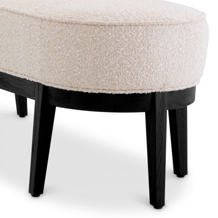 Banco Jarrett bouclé crema