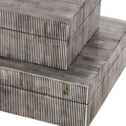 Caja Lucille L negro blanco