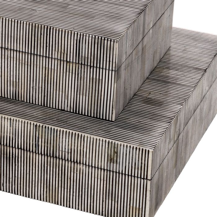 Caja Lucille L negro blanco