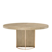 Dining Table Remington ø 152 cm washed oak veneer