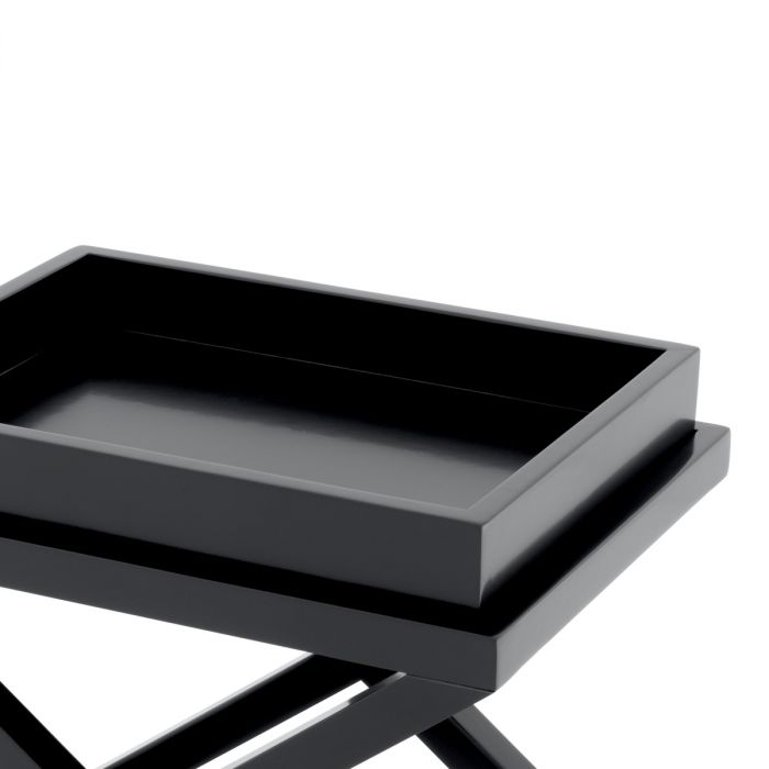 Side Table McArthur waxed black finish