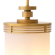 Pendant Fayence antique brass finish