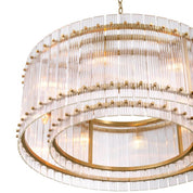 Chandelier Ruby Single antique brass finish