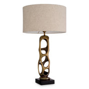 Table Lamp Kearny vintage brass finish incl shade