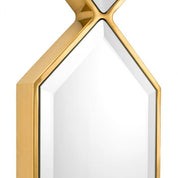 Mirror Saronno gold finish