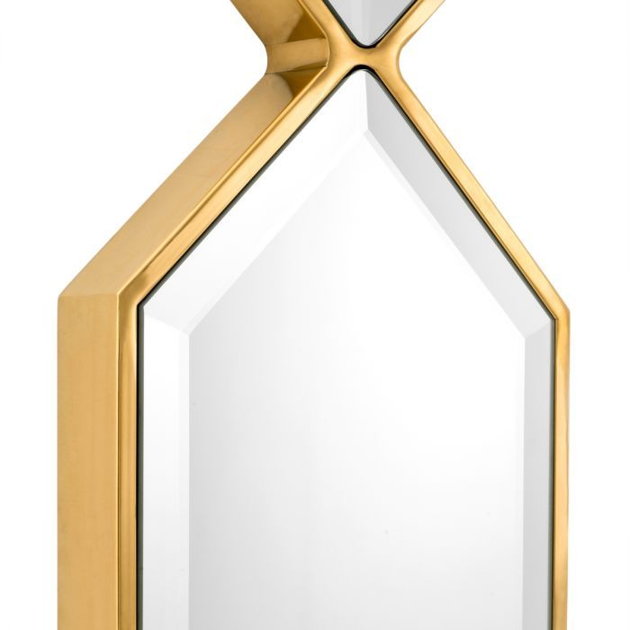 Mirror Saronno gold finish
