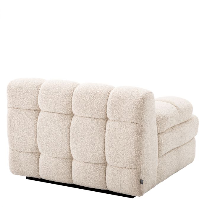 Sofá modular Dean bouclé crema - Izquierda