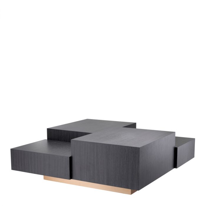 Coffee Table Nerone charcoal grey oak veneer