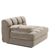 Modular Sofa Dean savona greige velvet - Left