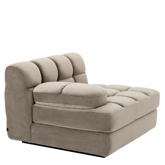 Modular Sofa Dean savona greige velvet - Left