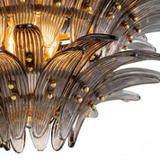 Chandelier Italo light brushed brass finish
