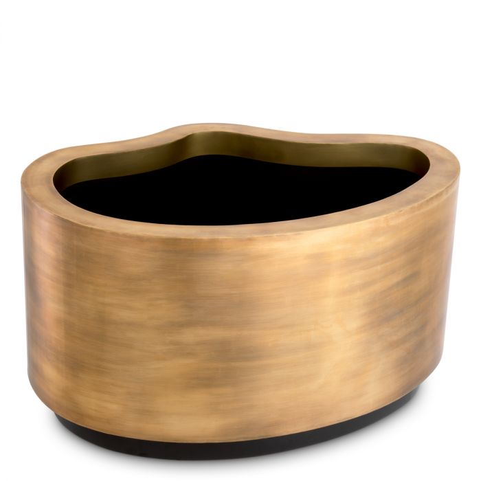 Planter Monza vintage brass finish