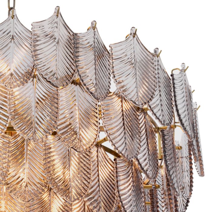 Chandelier Verbier L light brushed brass finish