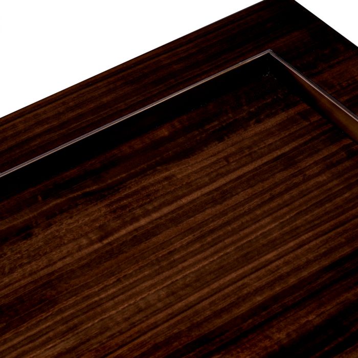 Side Table Otus square eucalyptus veneer bronze finish