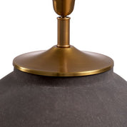 Table Lamp Moon Jar taupe finish incl shade