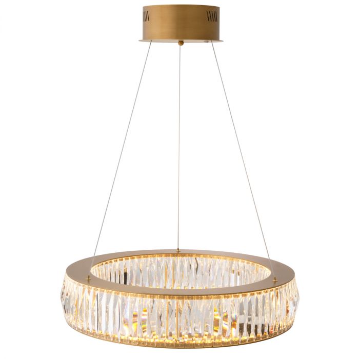Chandelier Vancouver antique brass finish S