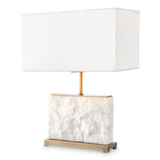 Table Lamp Newton S antique brass finish incl shade