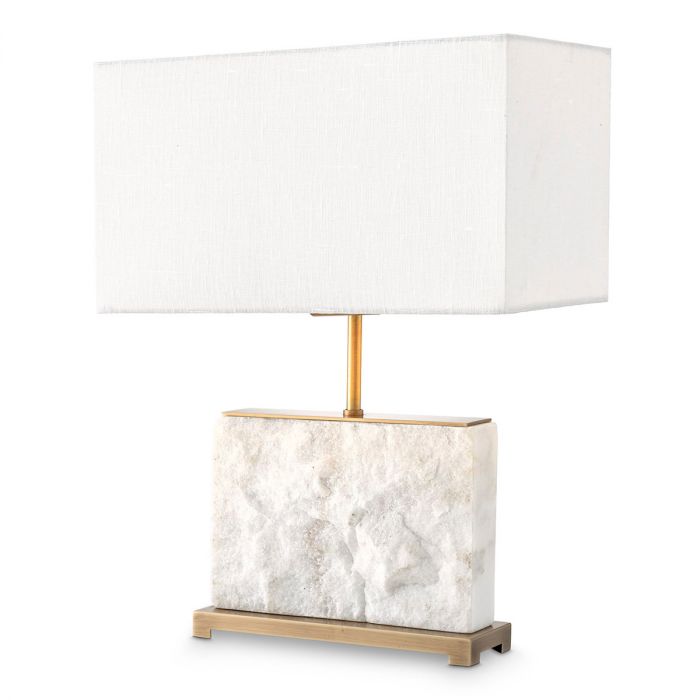 Table Lamp Newton S antique brass finish incl shade