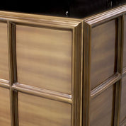Planter Grid L vintage brass finish