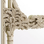 Mirror Le Royal antique white finish
