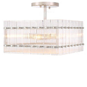 Ceiling Lamp Ruby square nickel finish