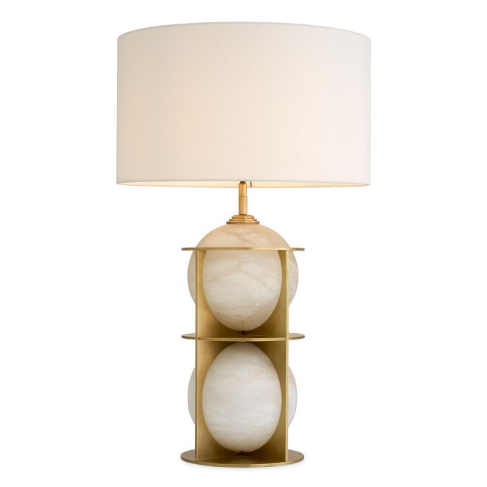 Table Lamp Eternity antique brass finish incl shade