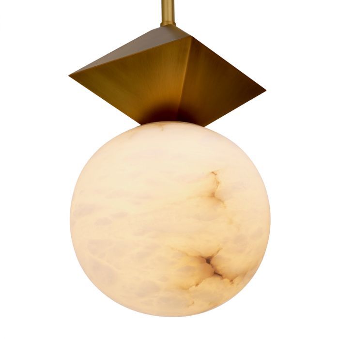 Pendant Elko antique brass finish