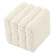Stool Bente faux shearling