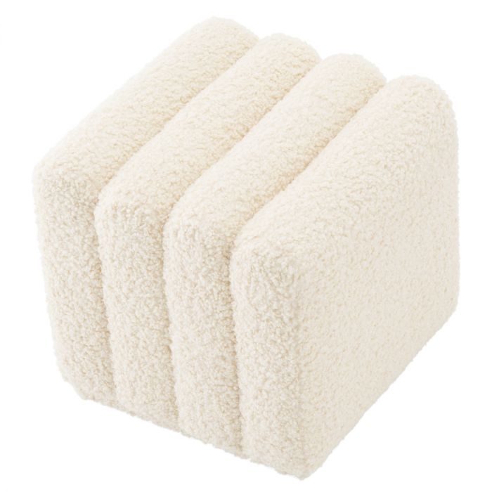 Stool Bente faux shearling