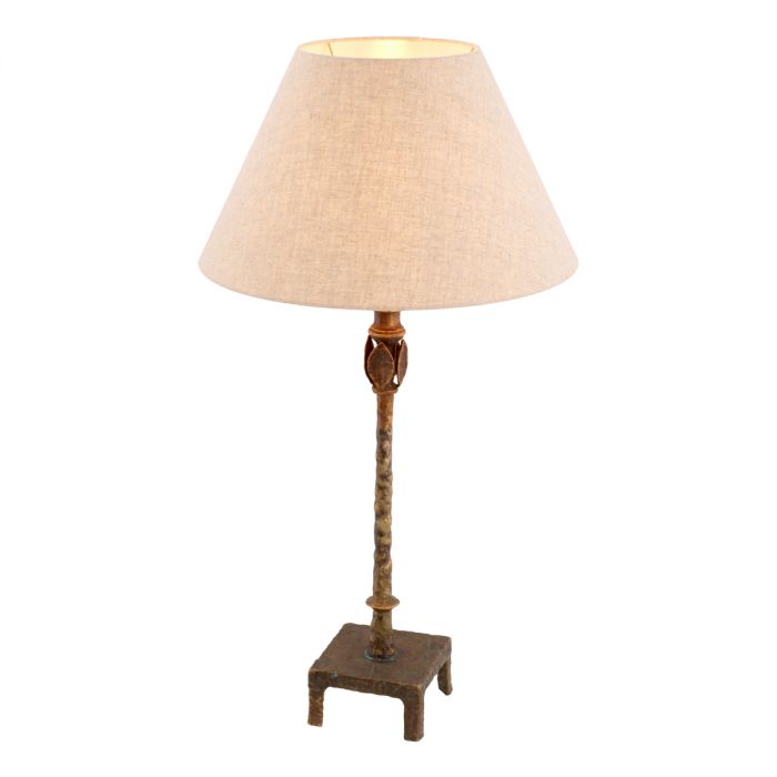 Table Lamp Santoro vintage brass finish incl shade