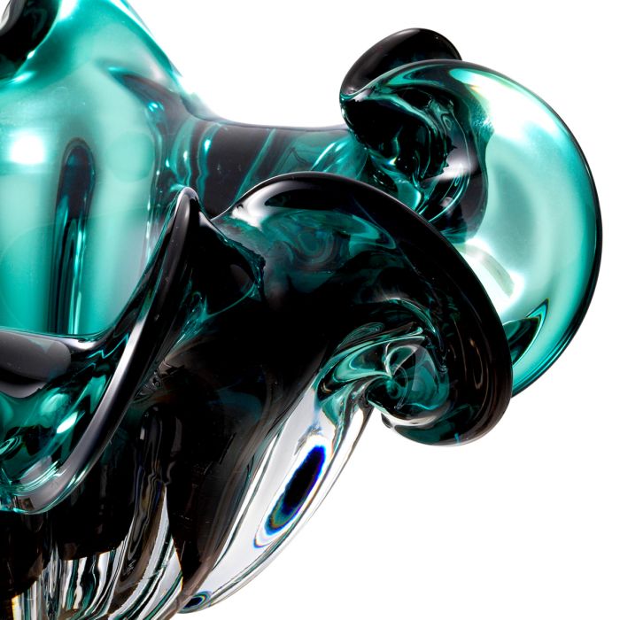 Cuenco Triada cristal verde