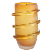 Vase Eliano S frosted amber
