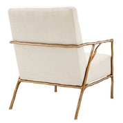 Silla Antico acabado oro panamá natural