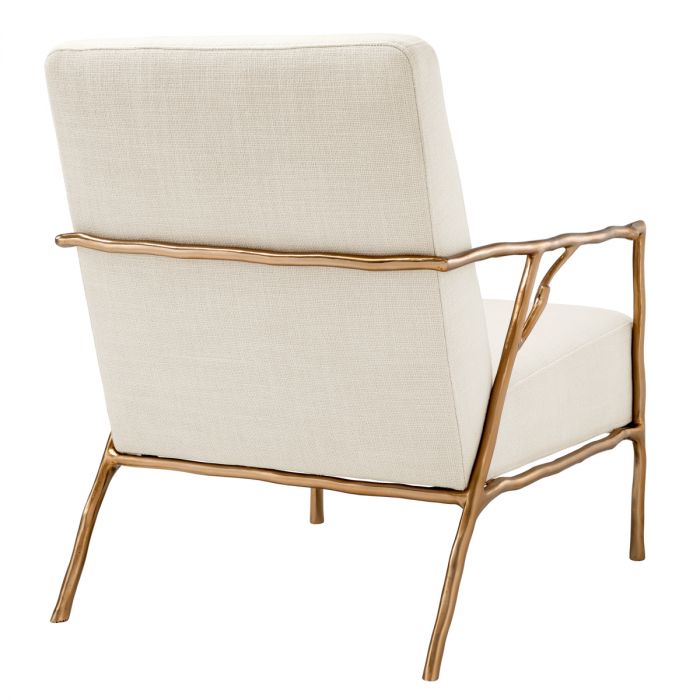 Silla Antico acabado oro panamá natural