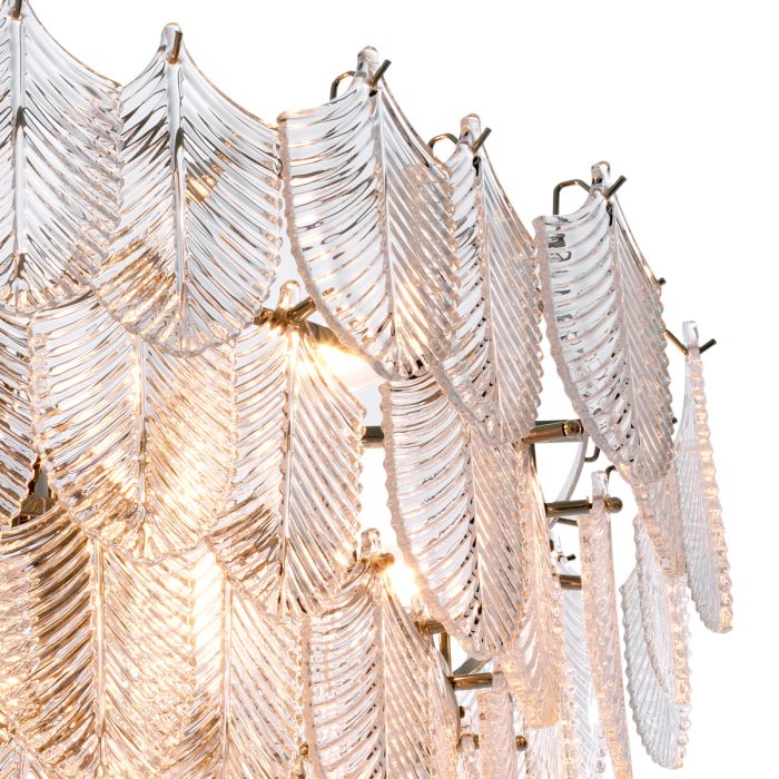 Chandelier Verbier L nickel finish