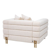 Silla York bouclé crema