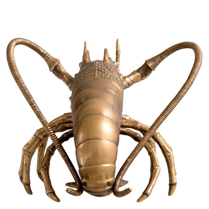 Object Lobster vintage brass finish