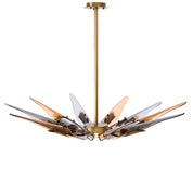 Chandelier Sky horizontal antique brass finish