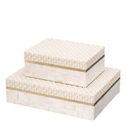 Caja Seaside S blanco crema