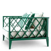 Silla de exterior Ocean Club verde Blaise blanco roto verde florent