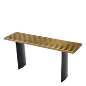 Mesa consola Vauclair acabado latón cepillado