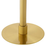 Dining Table Terzo Round brushed brass finish
