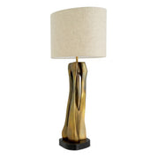 Table Lamp Rovido vintage brass finish incl shade
