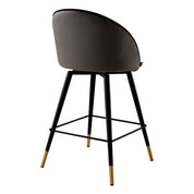 Counter Stool Cooper roche dark grey velvet set of 2