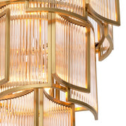 Chandelier Jet Set antique brass finish