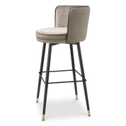 Bar Stool Grenada savona greige velvet