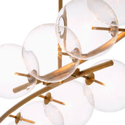 Chandelier Spezia antique brass finish